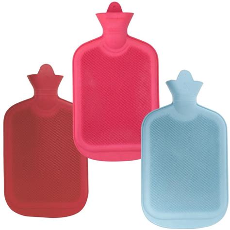 2L HOT WATER BOTTLE Winter Warm Natural Rubber Bag BIG W