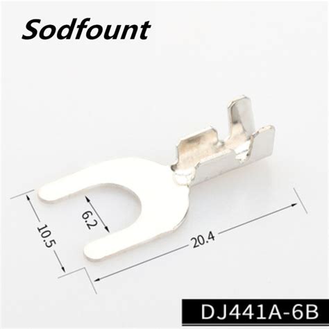 Pcs Dj B Fork Shaped Cold Pressed Terminal Fork Type Bare