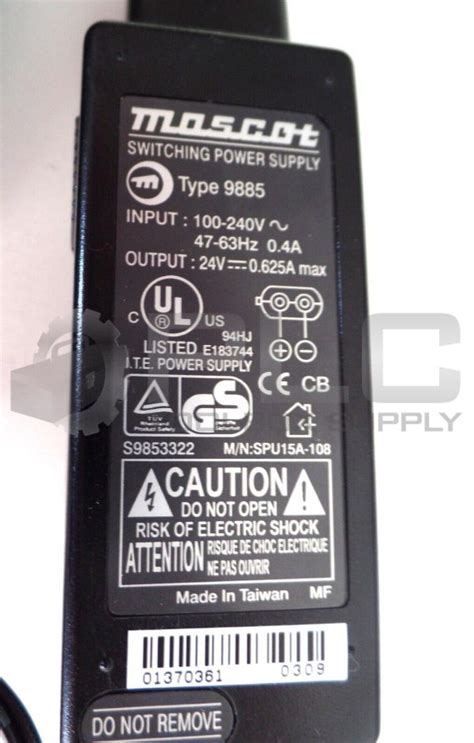 MASCOT 9885 POWER SUPPLY CABLE - PLC Toolbox Supply