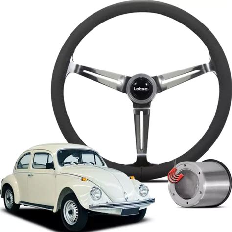 Volante Esportivo Lotse Boxer Cubo Volkswagen Fusca 77 96