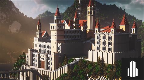minecraft fantasy castle cinematic blueprint creative youtube