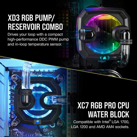 Corsair Hydro X Series Icue Xh I Rgb Pro Custom Loop Cooling Kit