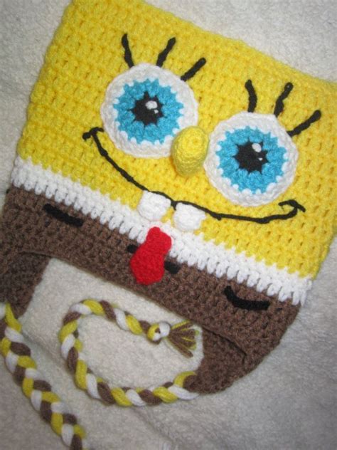 Spongebob Crochet Hat Pattern Spongebob Squarepants Inspired Crochet