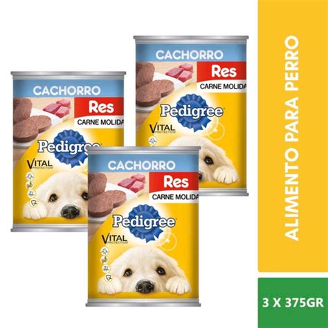 Latas Pedigree Alimento De Res Para Perro Cachorro G Env O Gratis