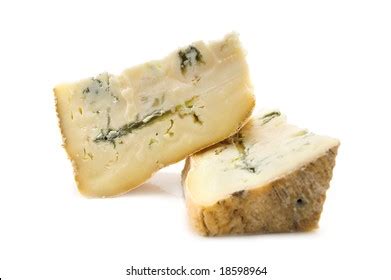 Gorgonzola Cheese Isolated Over Royalty Free Licensable Stock