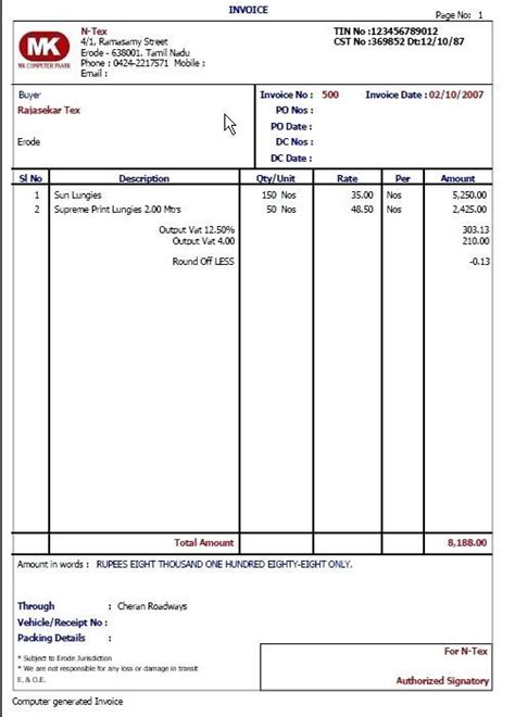 How To Make Bill Book In Word Lioreport