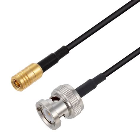 Low Loss SMB Plug To BNC Male Cable LMR 100A UF Coax