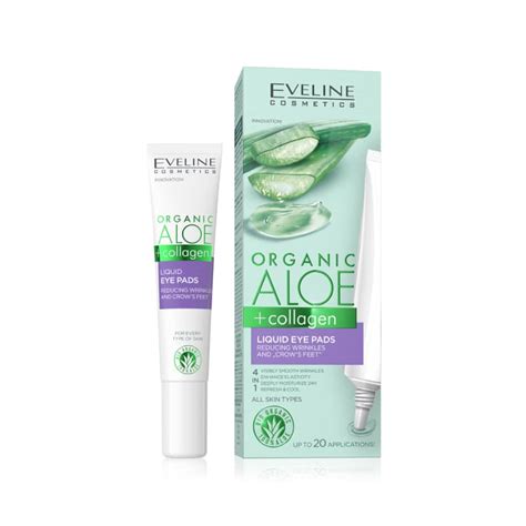 Eveline Organic Aloe Reducing Wrinkles Liquid Eye Pads 20ml - myaroma.gr