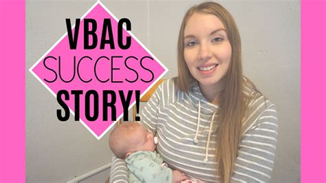 My Natural Vbac Birth Story Vbac Success Story Youtube