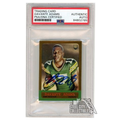 Davante Adams Topps Chrome Minis Autograph Rc Card Psa