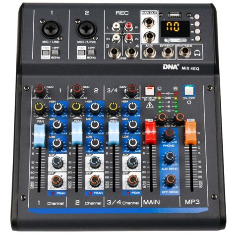 DNA DNA MIX 4 EQ Audio Mixer USB MP3 Bluetooth