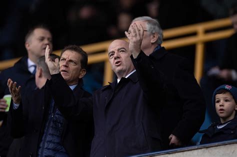 Millwall manager reacts after FIFA president is spotted at The Den ...