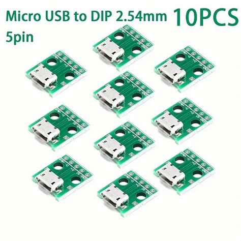 Micro Usb Dip Adapter Board Module 5 Pin Female Connector B Temu Australia