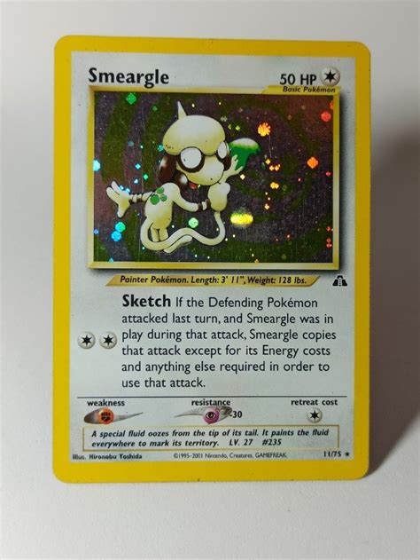 Cartas Pokemon Smeargle Neo Discovery Holo Nm Papaya Tcg