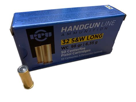 PPU .32S&W LONG L-WC - 6,35G - 50 SCHUSS | KURZWAFFENMUNITION ...