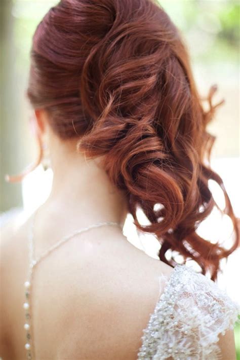 Side Swept Waves Curls Wedding Hairstyle Bridal Musings Wedding Blog