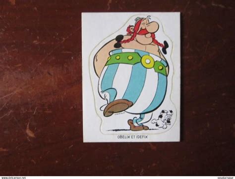 Astérix ASTERIX AUTOCOLLANT OBELIX ET IDEFIX LA VACHE QUI RIT