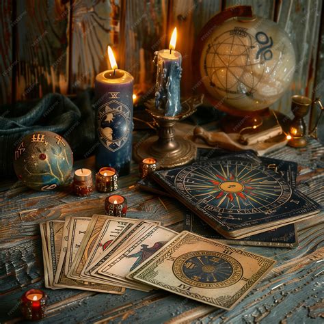 Premium Photo Vintage Vintage Style Deck Of Tarot Cards Magical Predictions Of The Future