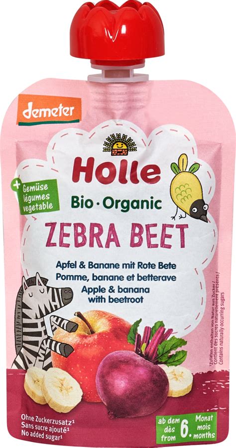 Holle Quetschie Zebra Beet Apfel Banane Rote Bete Ab Monaten