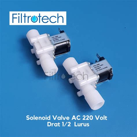 Jual Solenoid Selenoid Valve Plastik Drat 1 2 Ac 220 Model Lurus Jakarta Barat Filtrotech