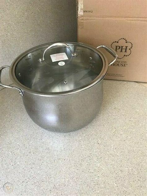 Princess House Tri Ply Stainless Steel Qt Stockpot With Lid