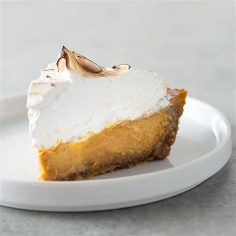 Pumpkin Meringue Pie With Pecan Graham Crust My Three Seasons