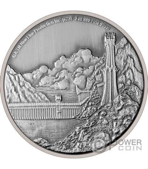 MORDOR Middle Earth 3 Oz Moneta Argento 10 Niue 2023