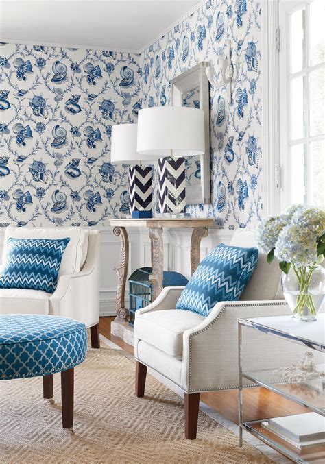 Blue And White Wallpaper For Walls