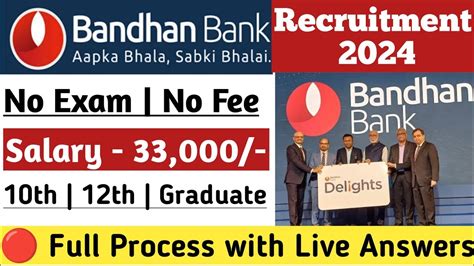 Live Test Answers Bandhan Bank Work From Home Job Anyone Can