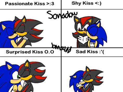 Kiss Meme Sonadow By Linzuki Sonic Funny Sonic Fan Art Sonic Boom The