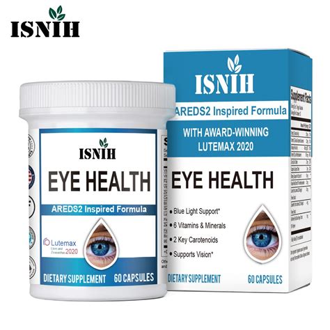 ISNIH Lutein Eye Supplement Eye Vitamins Relieve Eye Strain Supports