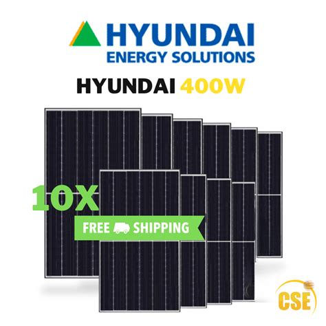 Hyundai His S Yh Bk W Black On Black Half Cell Mono Solar