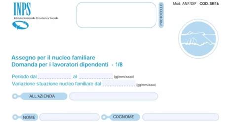 Assegni Familiari Richiesta Online Inps Domanda Modello