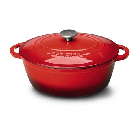 Crofton Quart Red Cast Iron French Oven Each Instacart