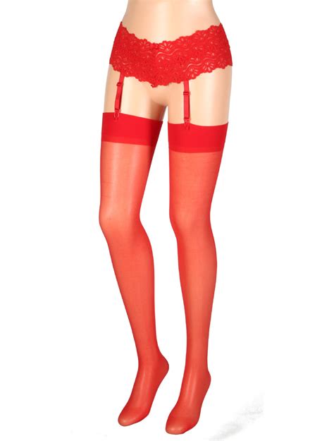 Leg Avenue Sheer Suspender Stockings