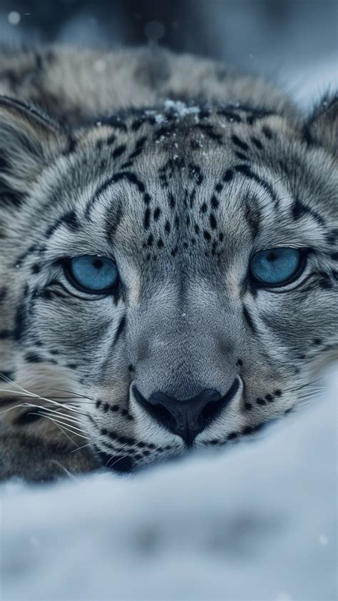 Snow Leopard Wallpaper Hd Blue Eyes