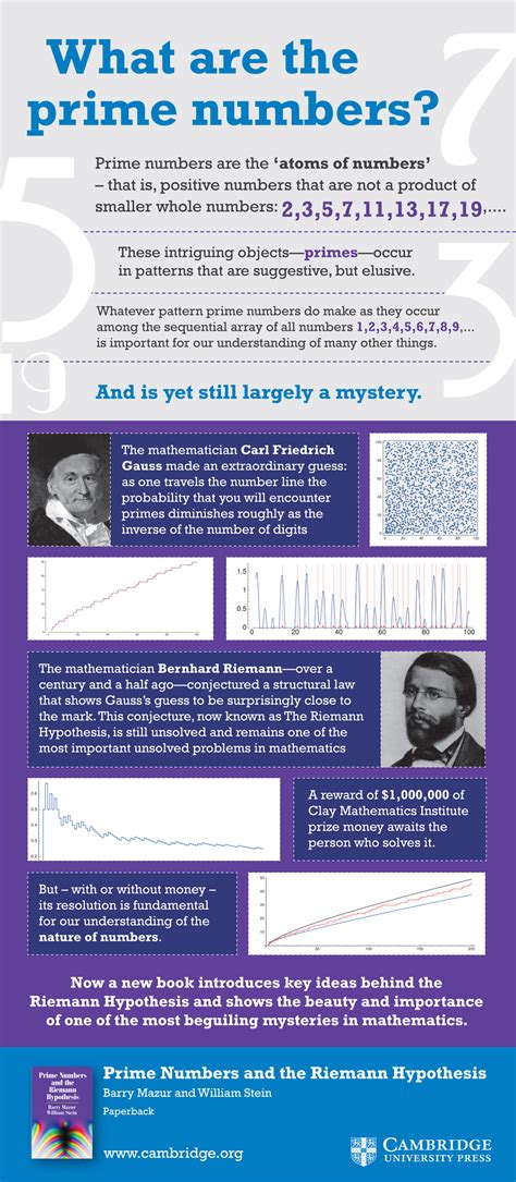 Prime Numbers And The Riemann Hypothesis Infographic Cambridge University Press