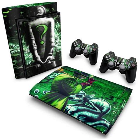 Adesivo Compatível PS3 Super Slim Skin Charada Batman Pop Arte