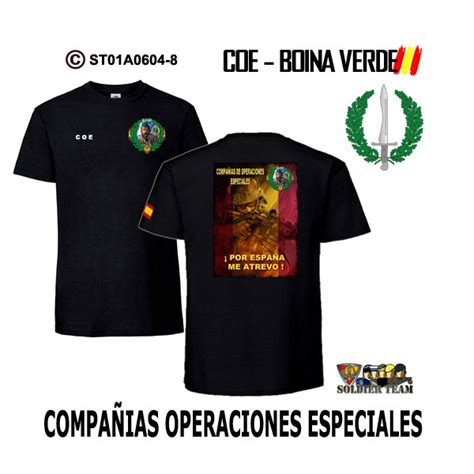 Camiseta Ds Guerrillero Coe Boina Verde Compa As