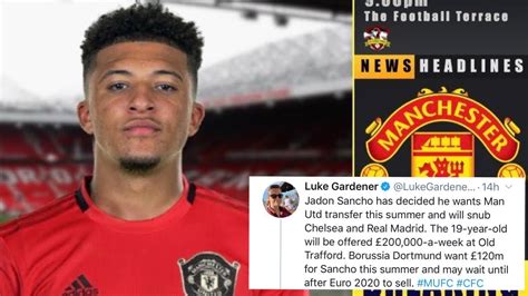 Jadon Sancho Agrees To Join Manchester United Reports Man United News