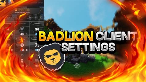 My Minecraft Badlion Settings Youtube