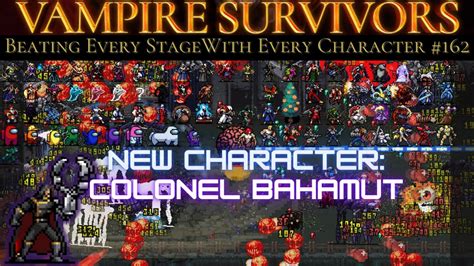 Vampire Survivors Operation Guns New Character Bahamut Beswec Youtube