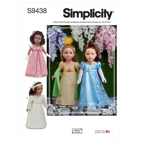 S9438 18 Doll Clothes Simplicity Sewing Pattern 9438