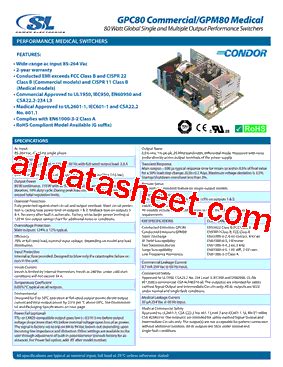 GPM80D Datasheet PDF SL Power Electronics