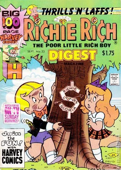 Richie Rich Digest Magazine 23 Published January 1986