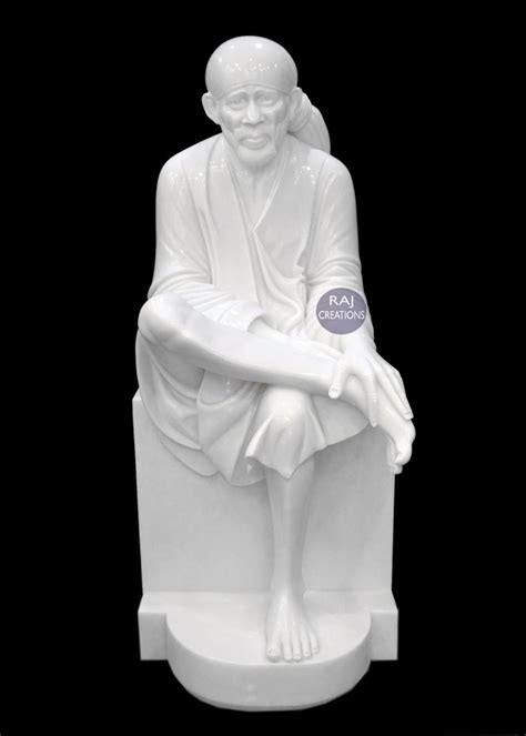 Raj Creations White Marble Sai Baba Statue At Rs 500000 In Jaipur ID