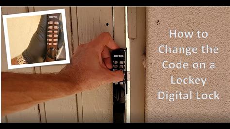 How To Change The Code On A Lockey Digital Push Button Lock YouTube