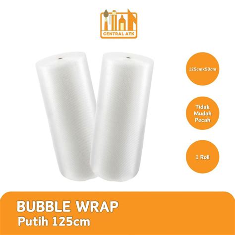 Jual BUBBLE WRAP LEBAR UNTUK PACKING BARANG WARNA PUTIH UKURAN 1 25 M