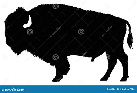 American Bison Silhouette Stock Illustration Image 40024194