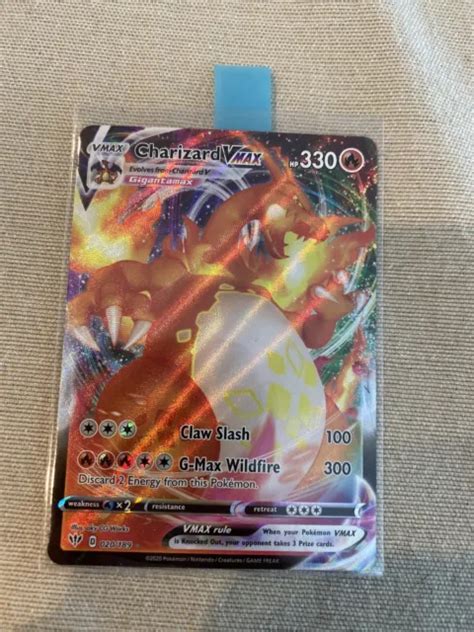 POKEMON CHARIZARD VMAX Full Art Darkness Ablaze Ultra Rare 20 189 EUR